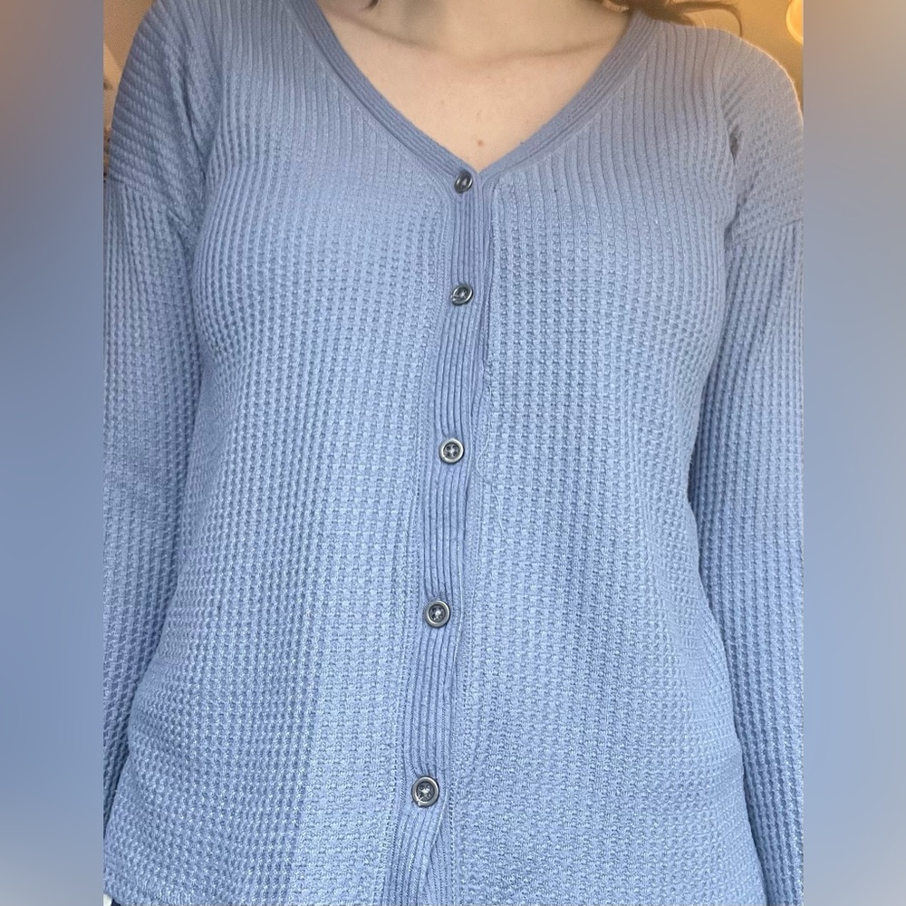 Abercrombie & Fitch soft cozy light blue sweater